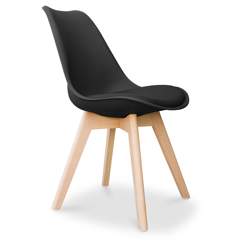  Buy Office Chair - Dining Chair - Scandinavian Style - Denisse Black 58293 - in the UK
