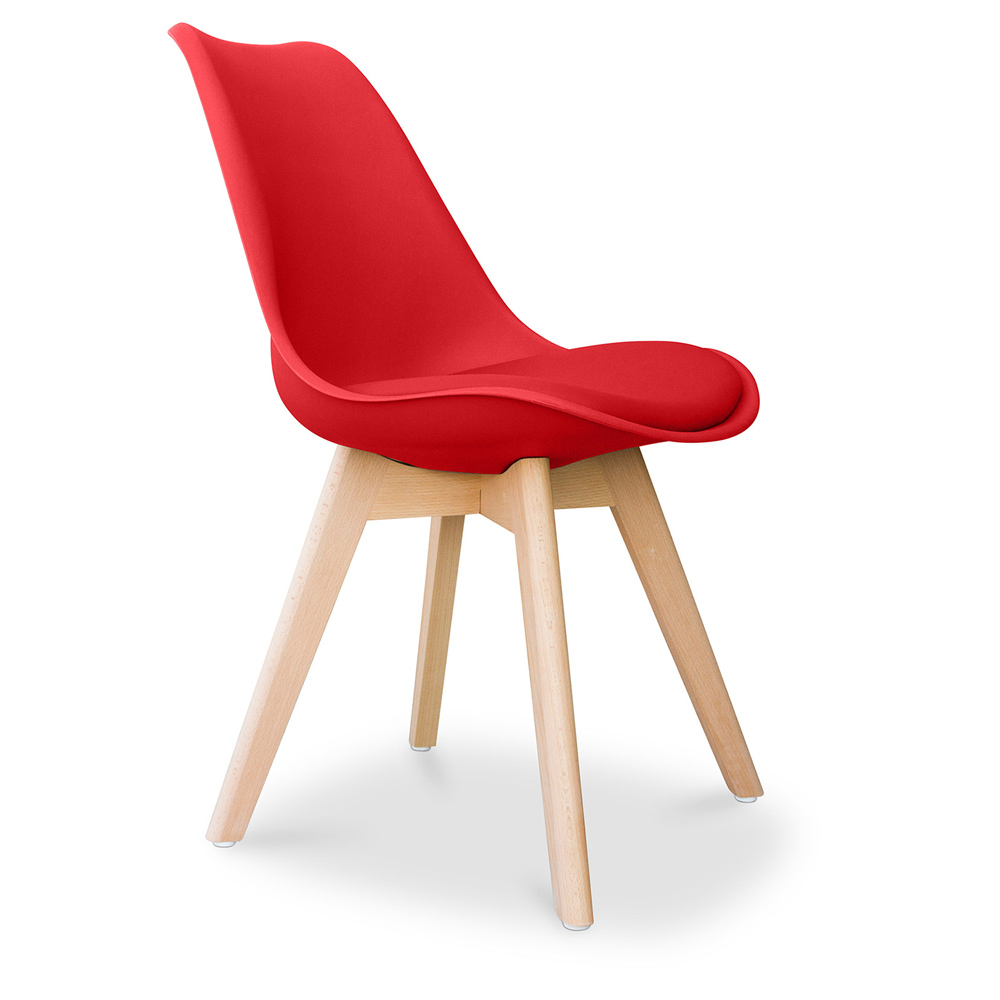  Buy Office Chair - Dining Chair - Scandinavian Style - Denisse Red 58293 - in the UK