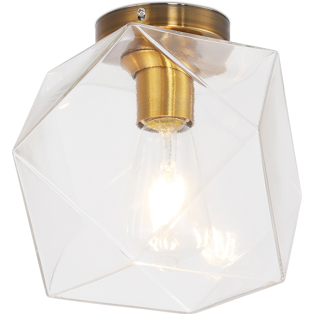  Buy Crystal Ceiling Lamp - Retro Design Flush Mount - Avo Transparent 59832 - in the UK
