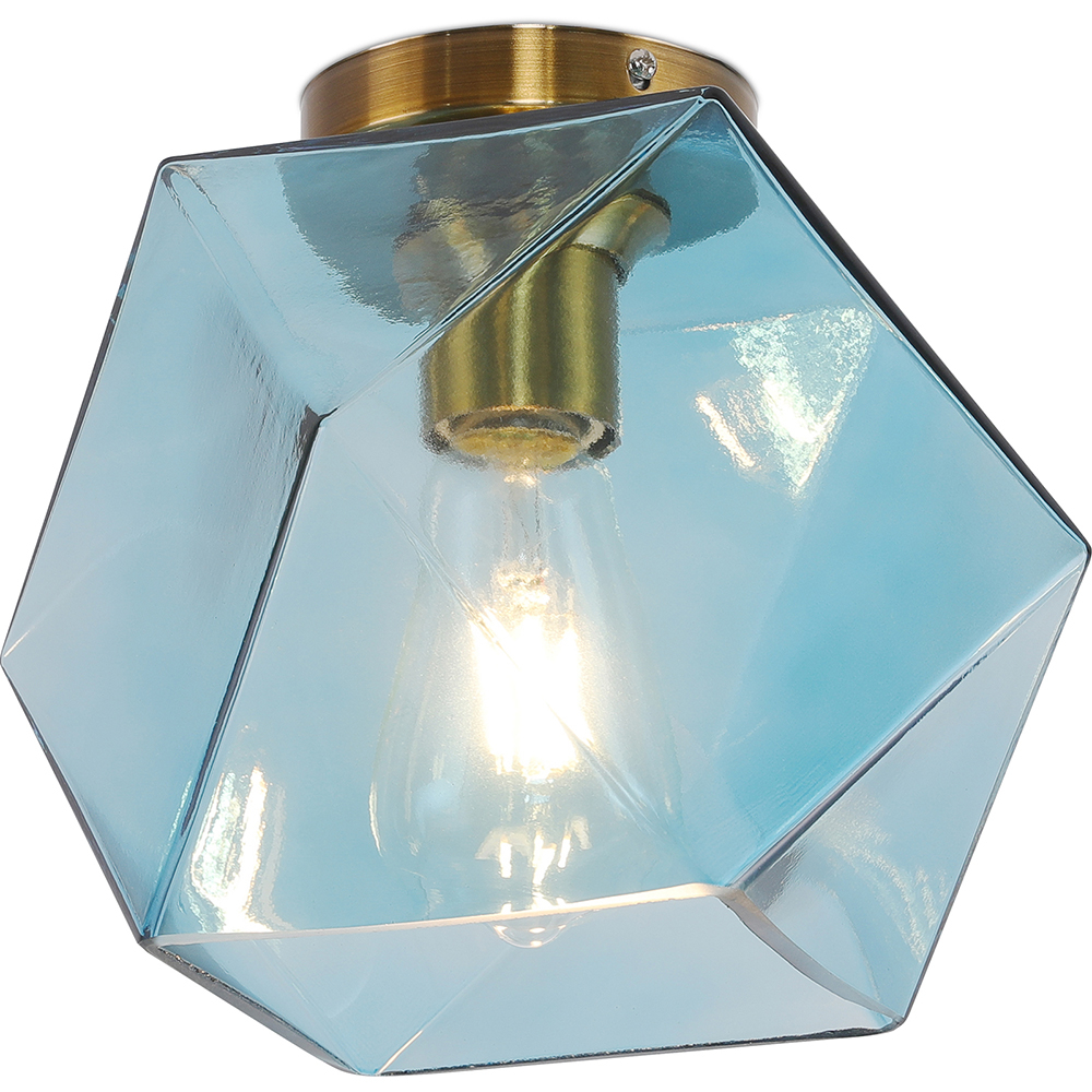  Buy Crystal Ceiling Lamp - Retro Design Flush Mount - Avo Blue 59832 - in the UK