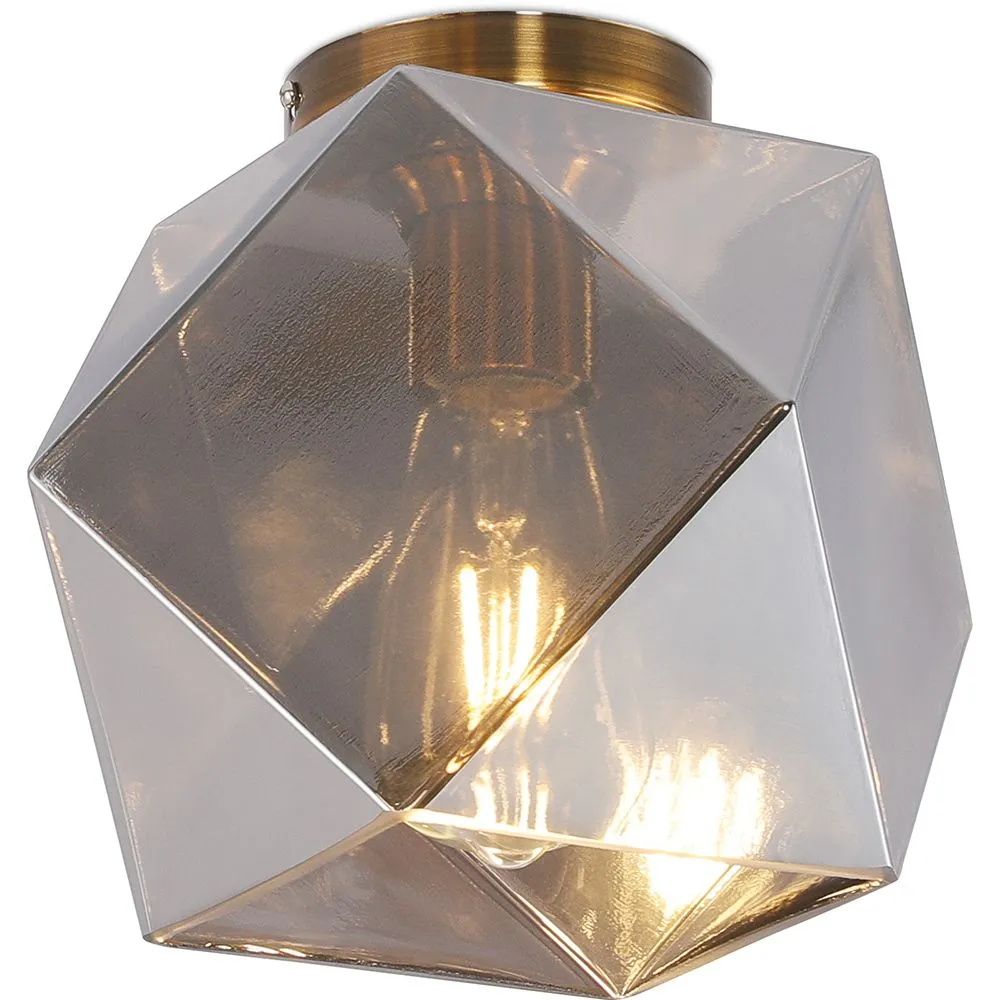 Crystal Ceiling Lamp - Retro Design Flush Mount - Avo image 8