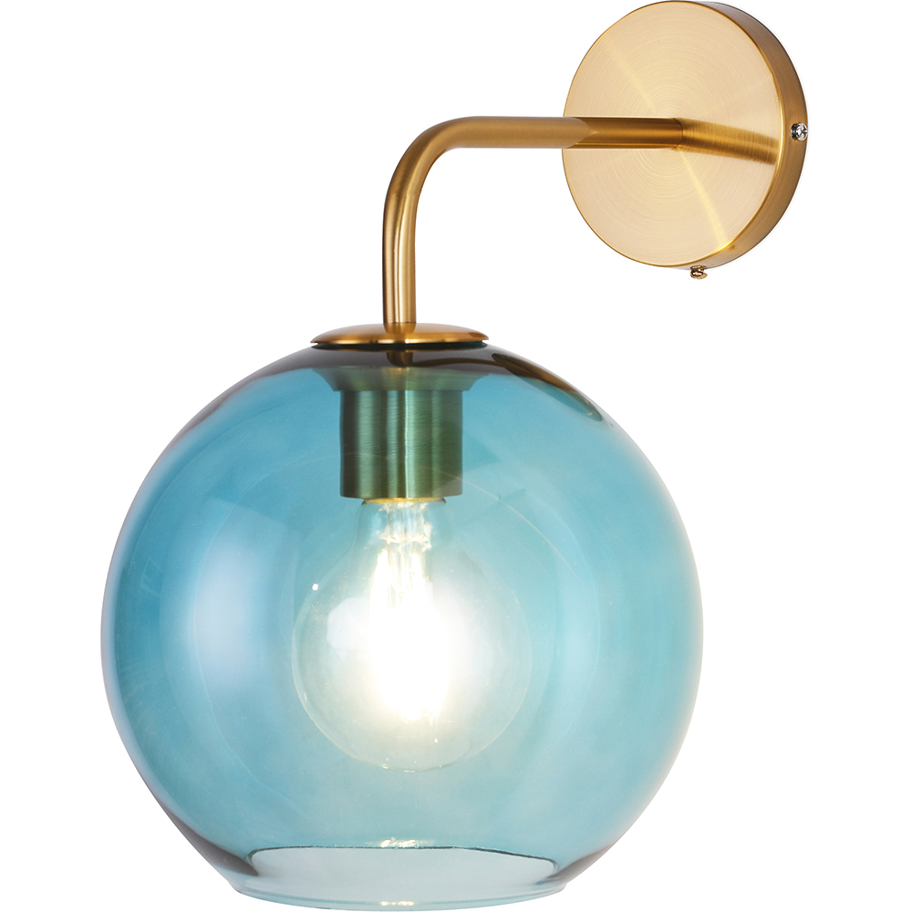  Buy Wall Lamp - Glass Ball - Melissa Blue 59833 - in the UK