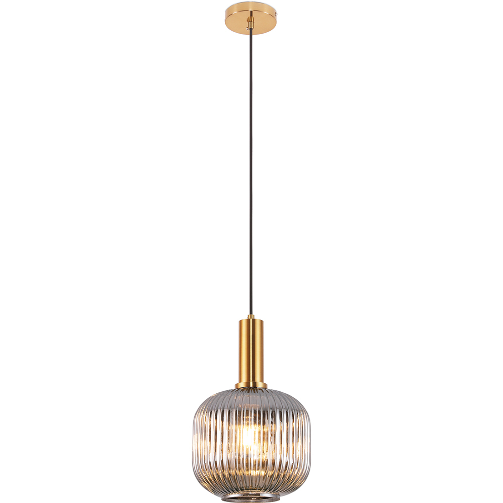  Buy Vintage Ceiling Lamp - Crystal Pendant Lamp - Amelia Grey transparent 59835 - in the UK