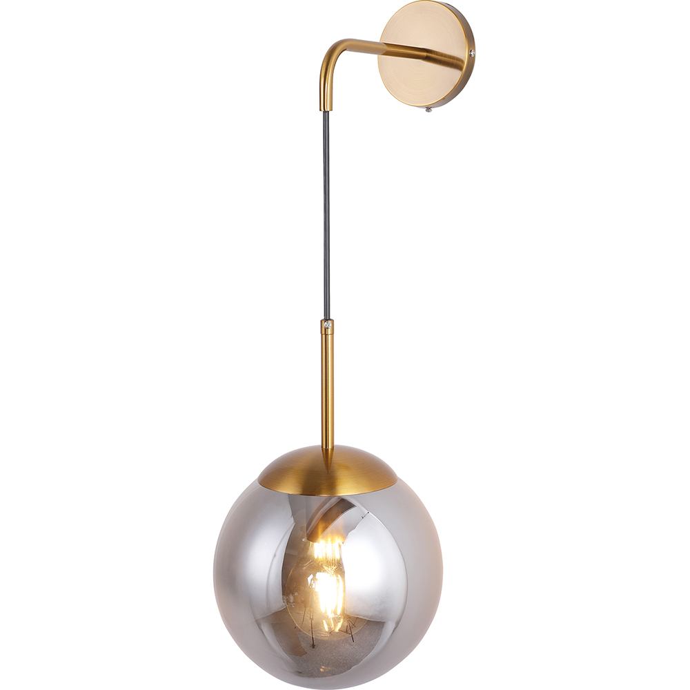  Buy Wall Lamp - Glass Ball - Cali Grey transparent 59836 - in the UK