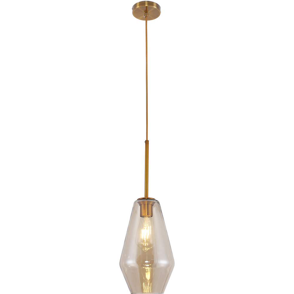  Buy Crystal Ceiling Lamp - Vintage Design Pendant Lamp - Alua Beige 59838 - in the UK