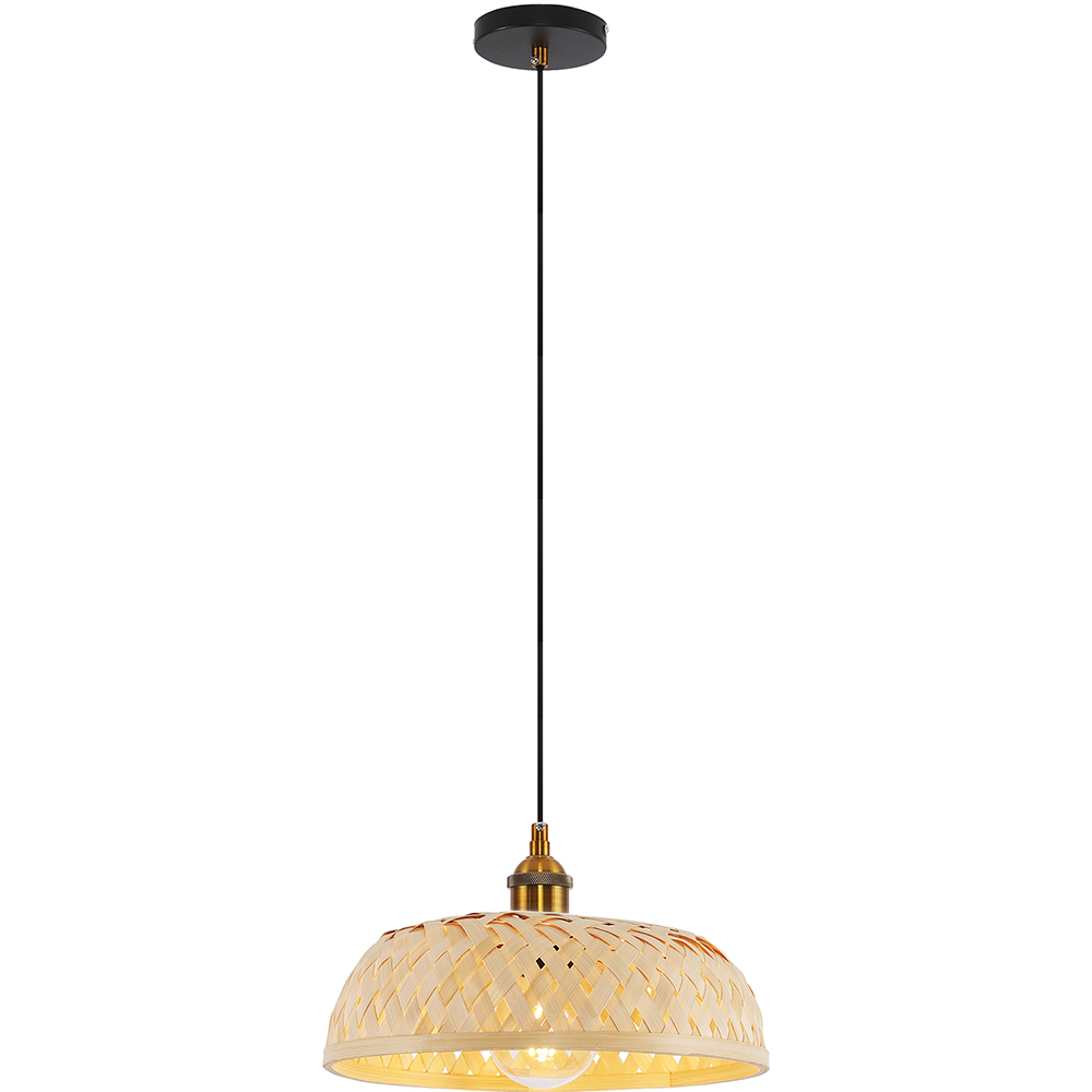  Buy Bamboo Ceiling Lamp - Boho Bali Design Pendant Lamp - Atria Natural wood 59849 - in the UK