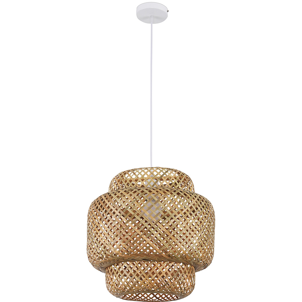  Buy Boho Bali Bamboo Ceiling Lamp Natural wood 59853 - in the UK