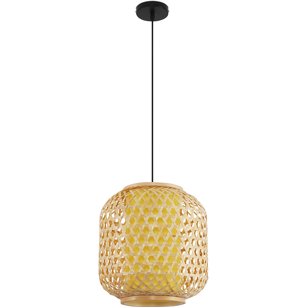  Buy Bamboo Ceiling Lamp - Boho Bali Style Pendant Lamp - Ubon Natural wood 59855 - in the UK