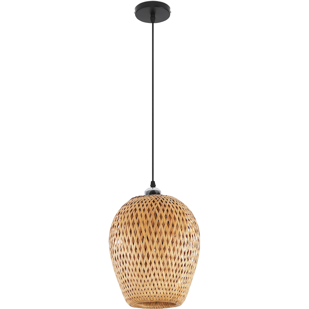  Buy Bamboo Ceiling Lamp - Boho Bali Design Pendant Lamp - Gina Natural wood 59856 - in the UK