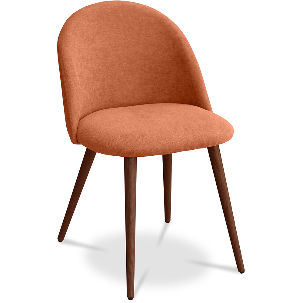  Buy Dining Chair - Upholstered in Fabric - Scandinavian Style - Evelyne Orange 58982 - in the UK