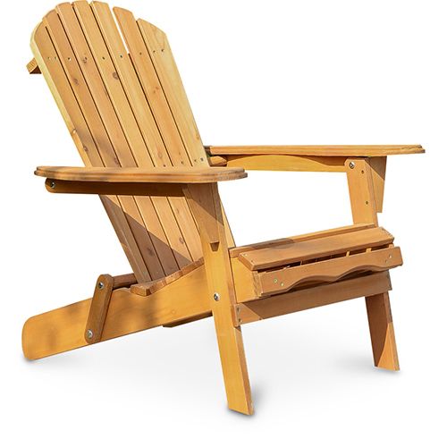 Wooden Outdoor Chair with Armrests - Adirondack Garden Chair - Adirondack image 8