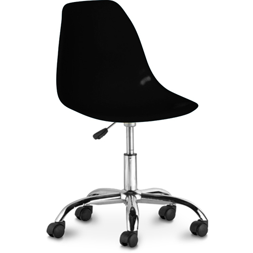  Buy Office Chair with Castors - Swivel Desk Chair - Denisse Black 59863 - in the UK