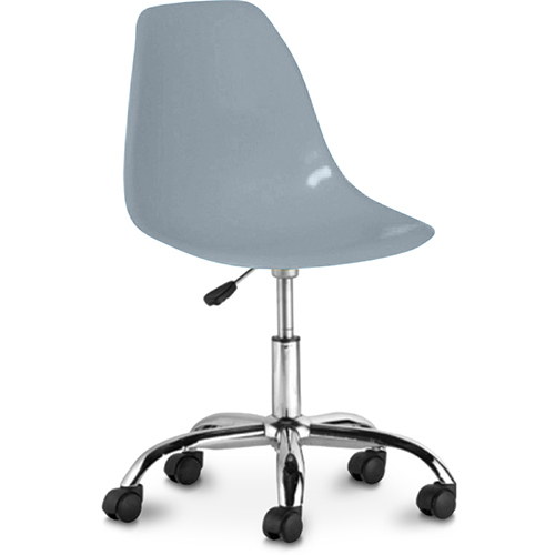  Buy Office Chair with Castors - Swivel Desk Chair - Denisse Light grey 59863 - in the UK