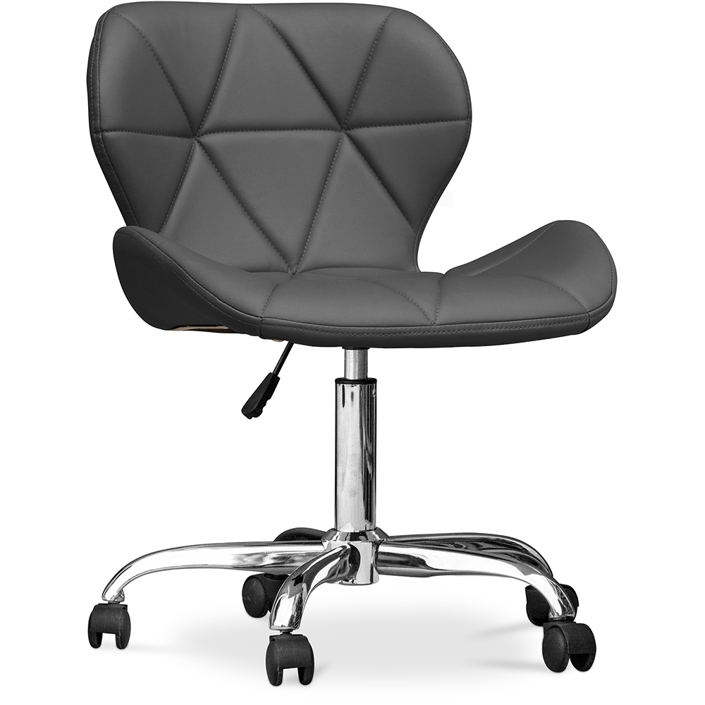  Buy Office Chair with Wheels - Swivel Desk Chair - Upholstered in Leatherette - Wito Grey 59871 - in the UK