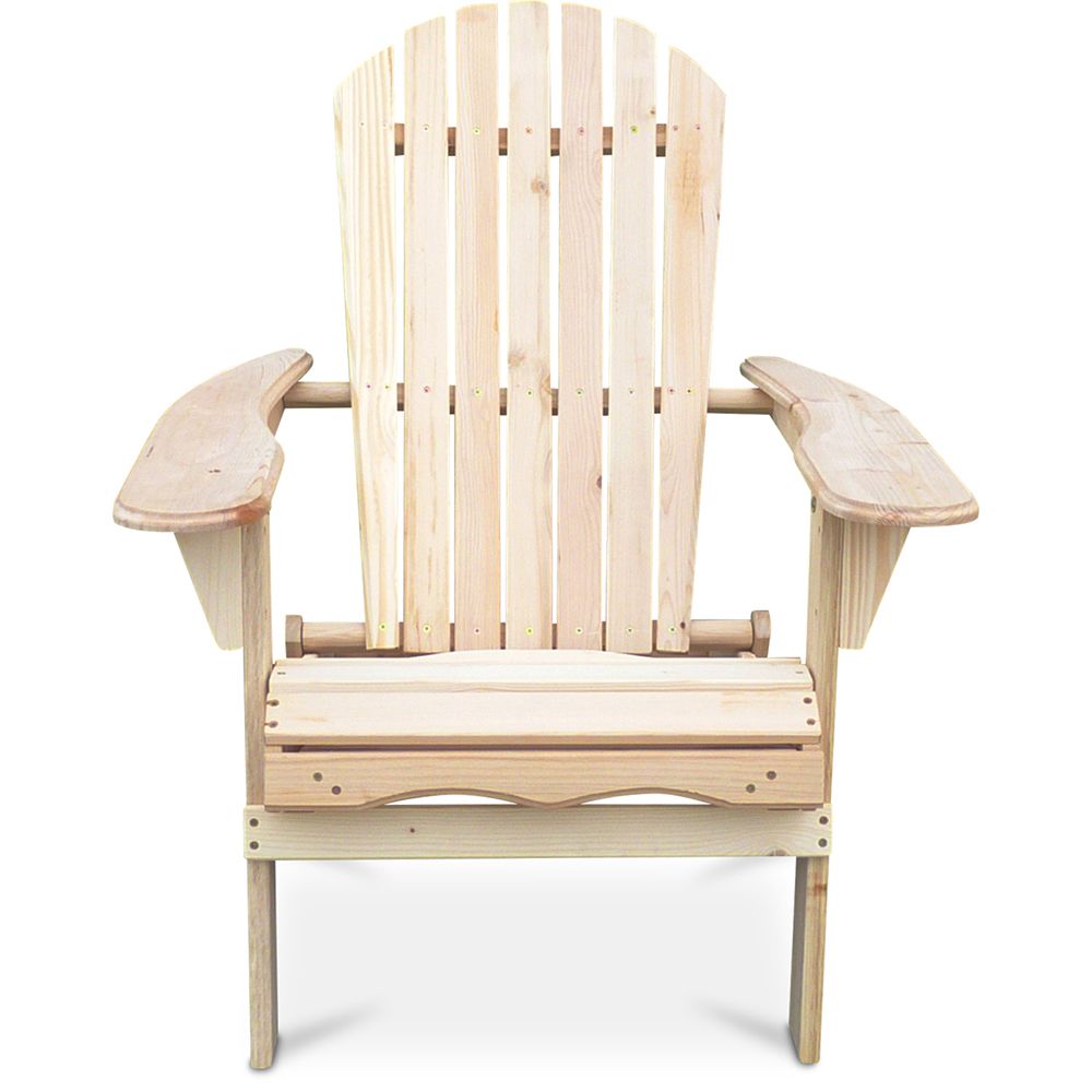 Wooden Outdoor Chair with Armrests - Adirondack Garden Chair - Adirondack image 8