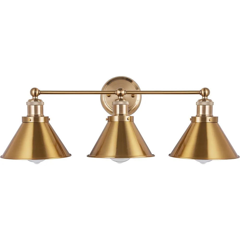 Lámpara Aplique de Pared - Diseño Vintage Dorado - 3 focos - Remir image 8