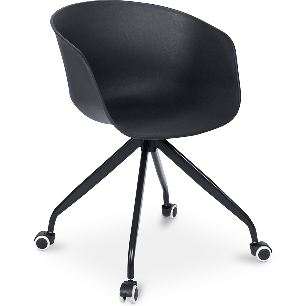  Buy Office Chair with Armrests - Desk Chair with Castors - Guy - Joan Black 59885 - in the UK