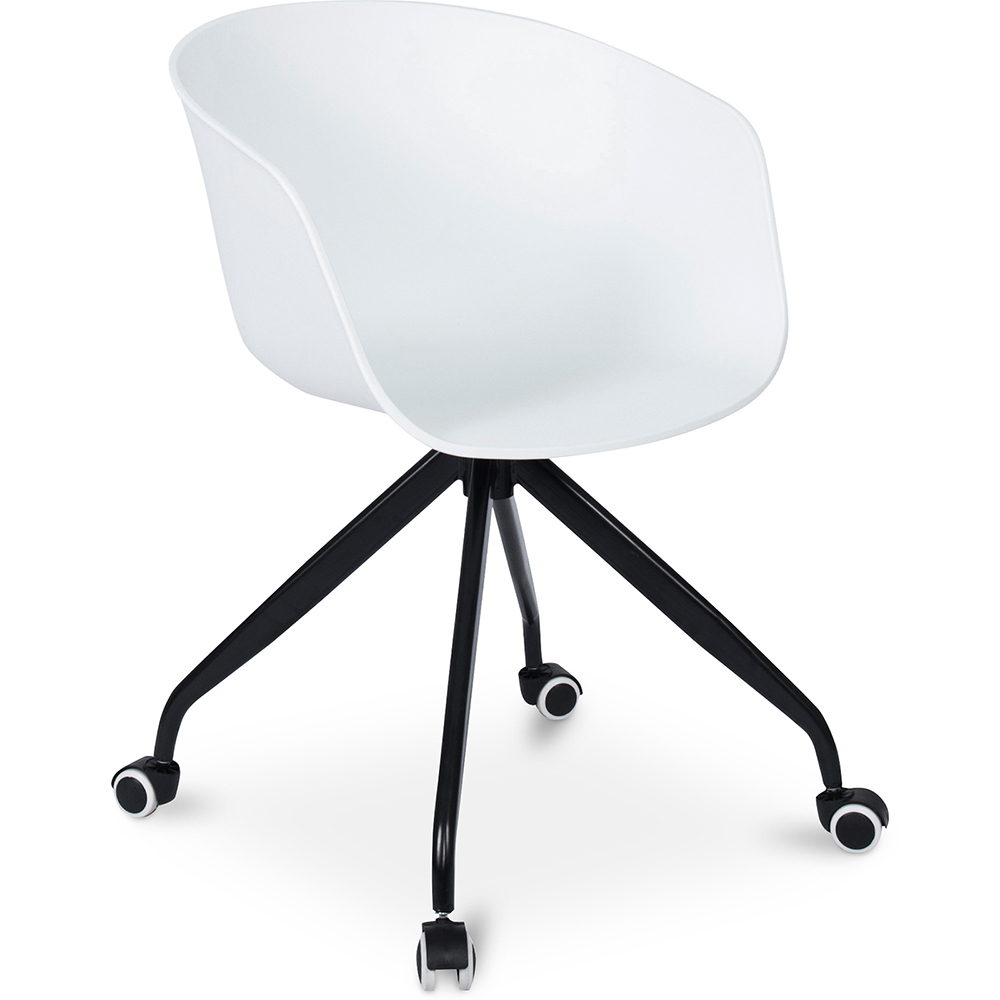  Buy Office Chair with Armrests - Desk Chair with Castors - Guy - Joan White 59885 - in the UK