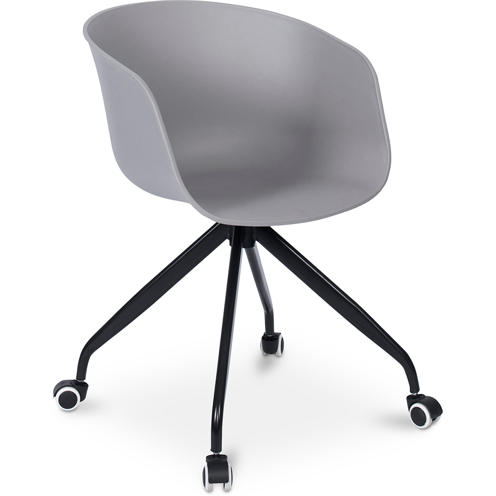  Buy Office Chair with Armrests - Desk Chair with Castors - Guy - Joan Light grey 59885 - in the UK