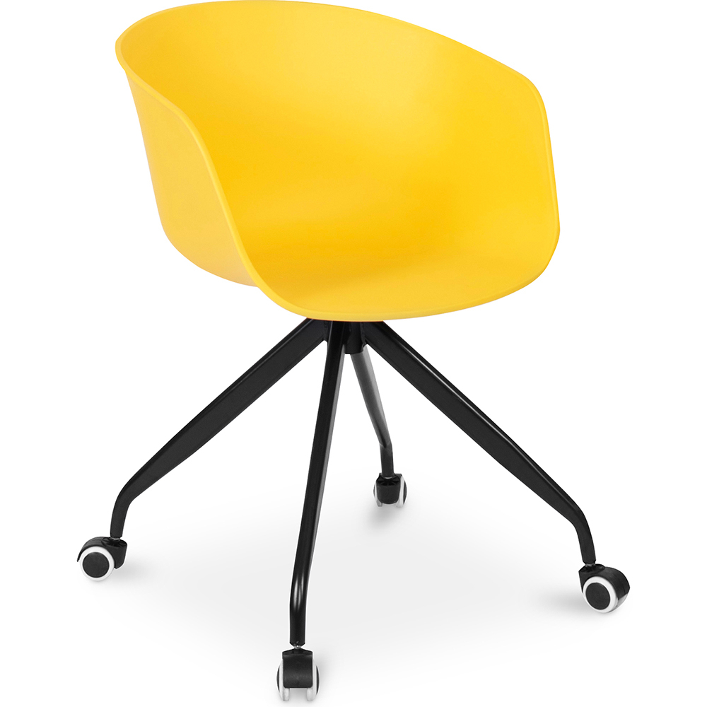  Buy Office Chair with Armrests - Desk Chair with Castors - Guy - Joan Yellow 59885 - in the UK
