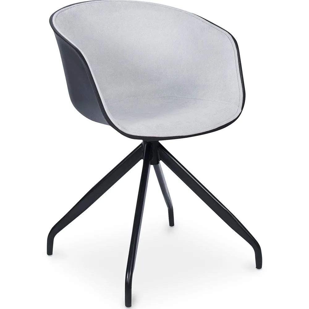 Office Chair with Armrests - Black Designer Desk Chair - Jodie image 8