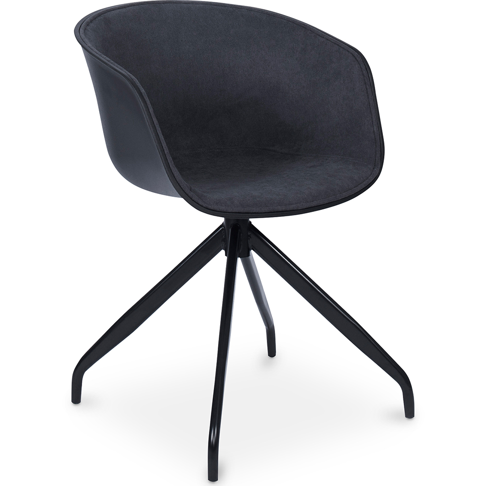  Buy Office Chair with Armrests - Black Designer Desk Chair - Jodie Dark grey 59890 - in the UK