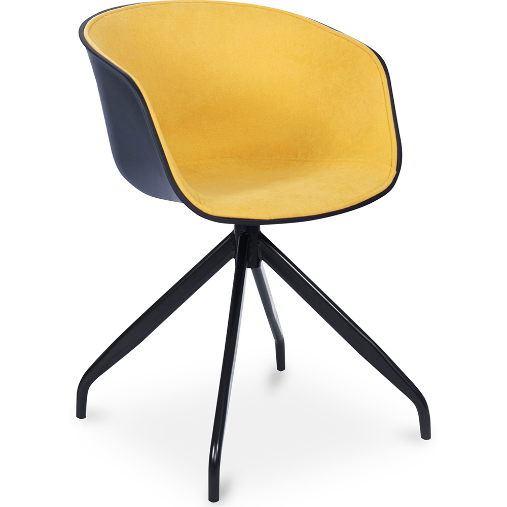  Buy Office Chair with Armrests - Black Designer Desk Chair - Jodie Yellow 59890 - in the UK