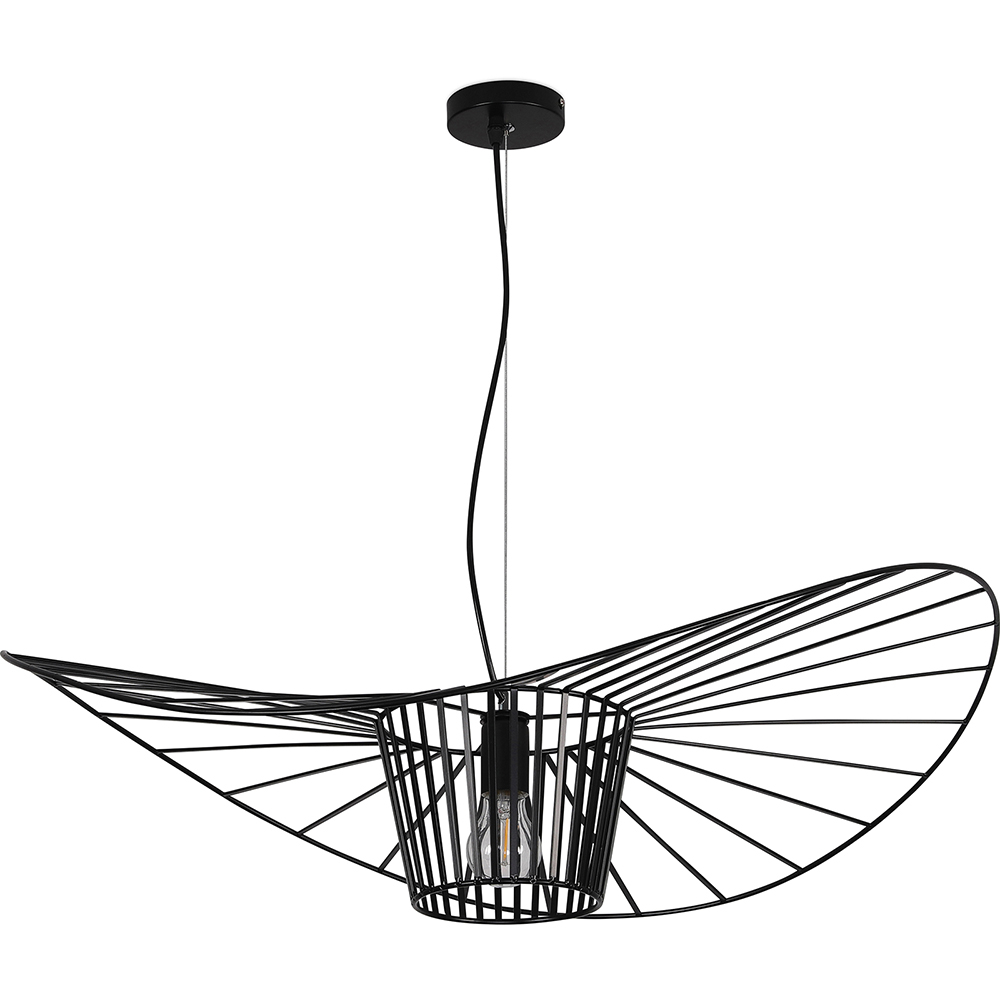  Buy Ceiling Lamp - Pendant Lamp Pamela Design - 80cm - Vertical Black 59903 - in the UK