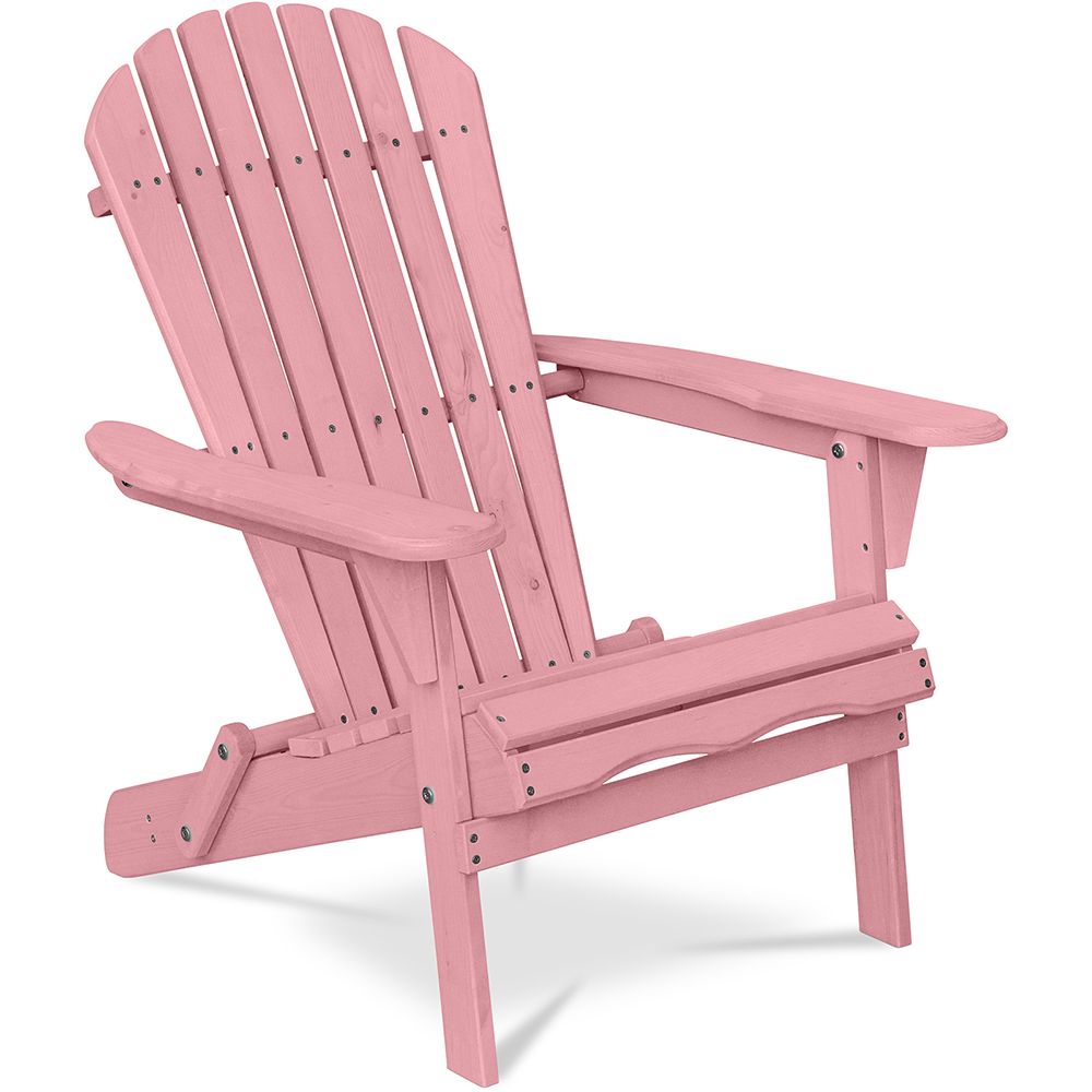 Wooden Outdoor Chair with Armrests - Adirondack Garden Chair - Adirondack image 8