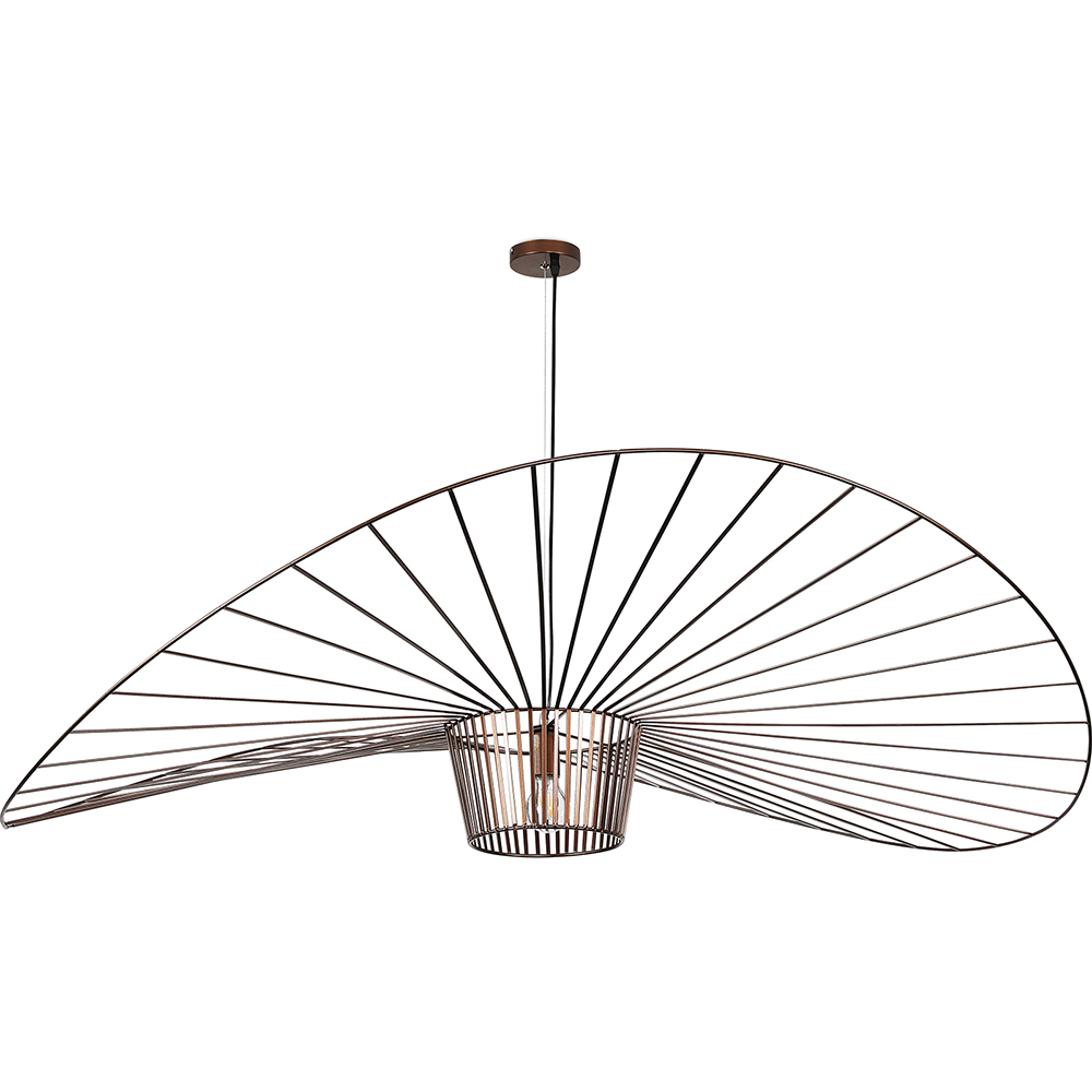  Buy Ceiling Lamp - Pendant Lamp Pamela Design - 140cm - Vertical Brown 59884 - in the UK