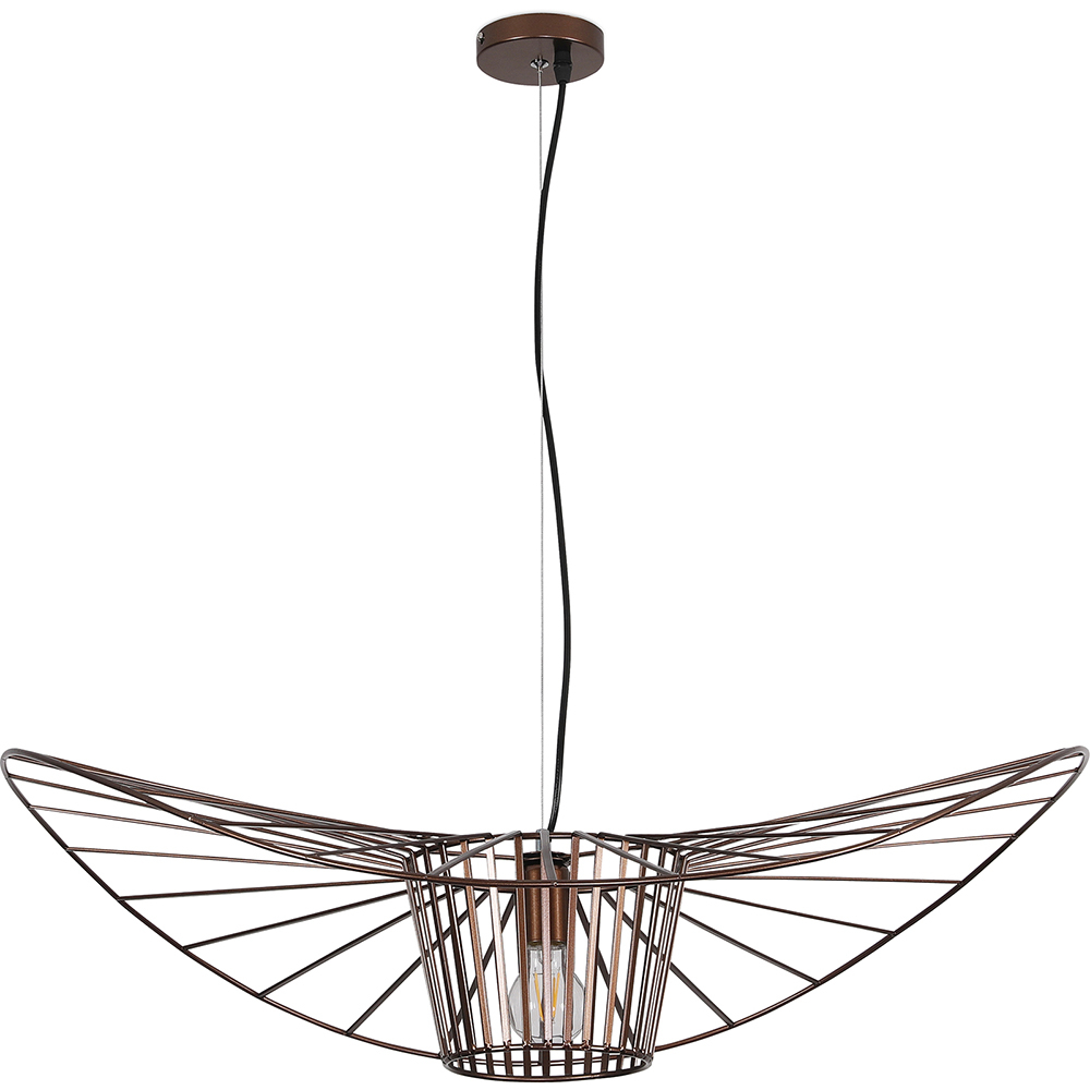  Buy Ceiling Lamp - Pendant Lamp Pamela Design - 100cm - Vertical Brown 59905 - in the UK