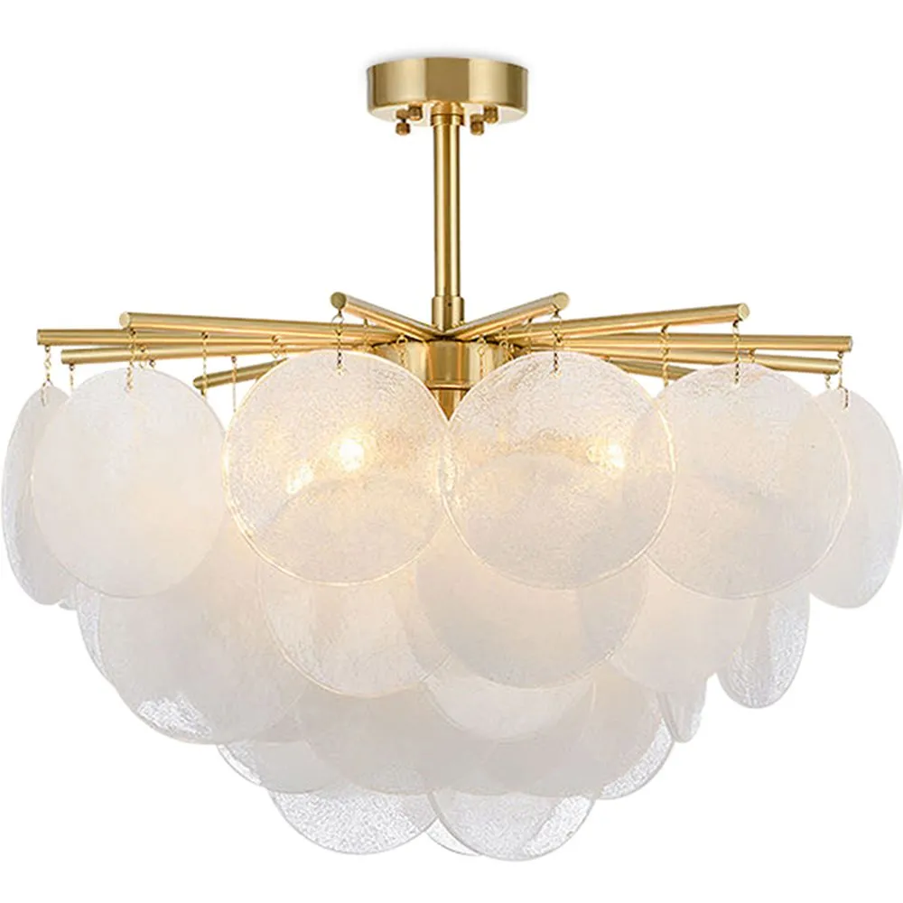 Mother of Pearl Ceiling Lamp - Disc Pendant Lamp - Karl image 8