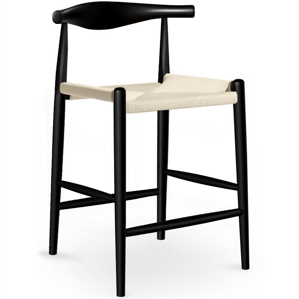 Boho Bali Design Wooden Stool - 65cm - Elb image 8