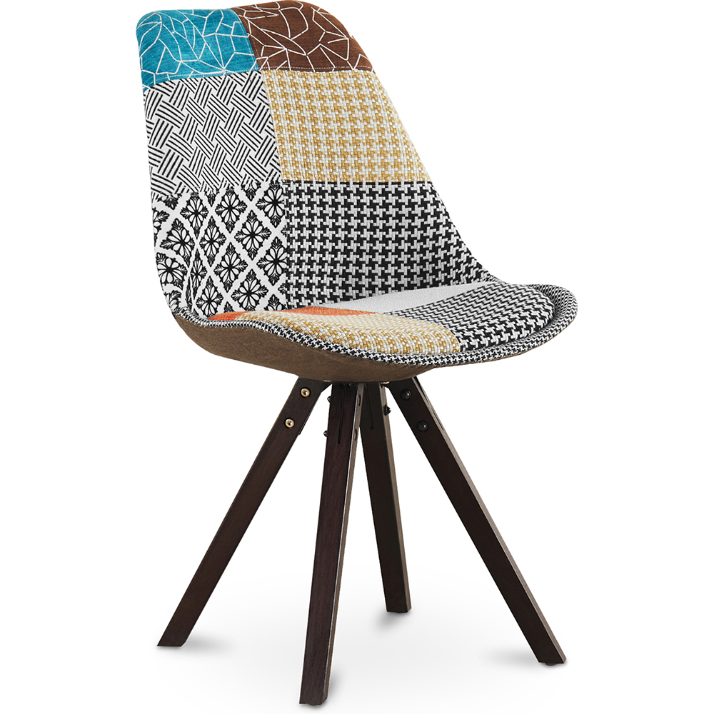  Buy Dining Chair - Upholstered in Patchwork - Patty Multicolour 59955 - in the UK