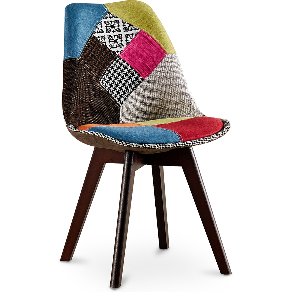  Buy Dining Chair - Upholstered in Patchwork - Simona Multicolour 59966 - in the UK