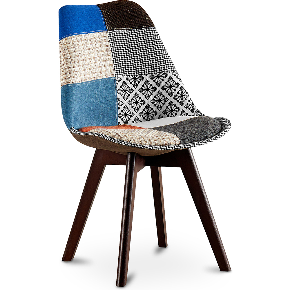  Buy Dining Chair - Upholstered in Patchwork - Pixi Multicolour 59968 - in the UK