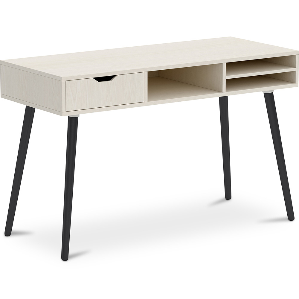  Buy Wooden Desk with Drawer - Scandinavian Design - Beckett Natural wood 59984 - in the UK