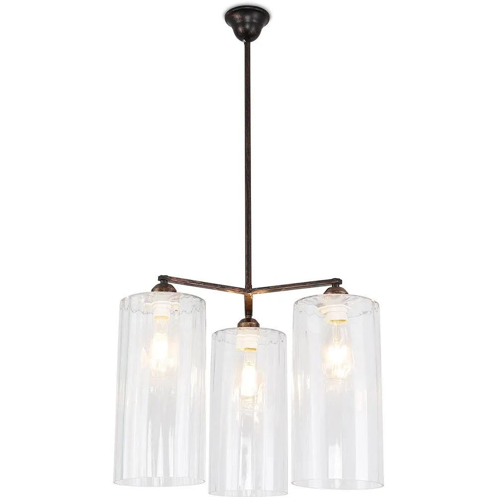 Crystal Ceiling Lamp - Pendant Lamp - 3 Arms - Reg image 8