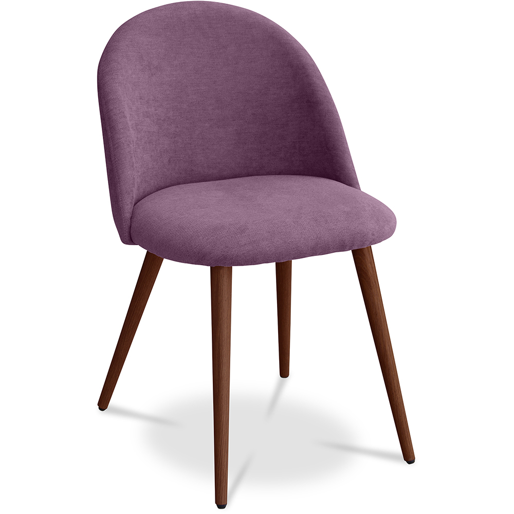  Buy Dining Chair - Upholstered in Fabric - Scandinavian Style - Evelyne Purple 58982 - in the UK