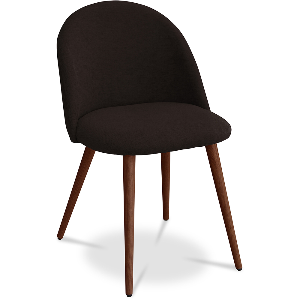  Buy Dining Chair Evelyne Scandinavian Design Premium - Dark legs Dark Brown 58982 - in the UK