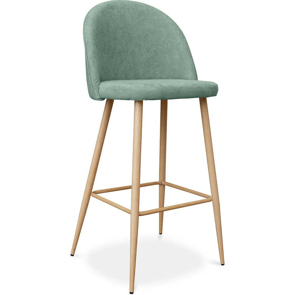 Fabric Upholstered Stool - Scandinavian Design - 76cm - Evelyne image 8