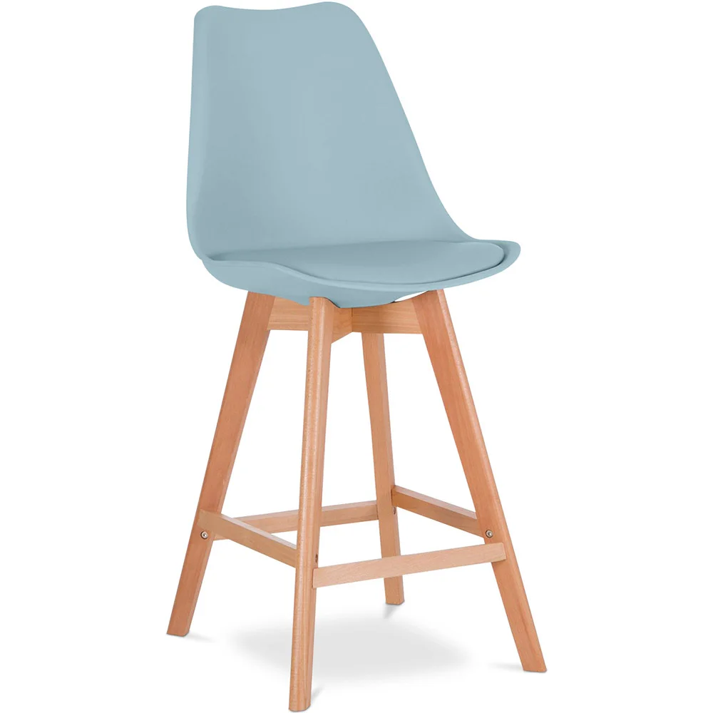 Scandinavian Style Stool - Wooden Legs - Denisse image 8