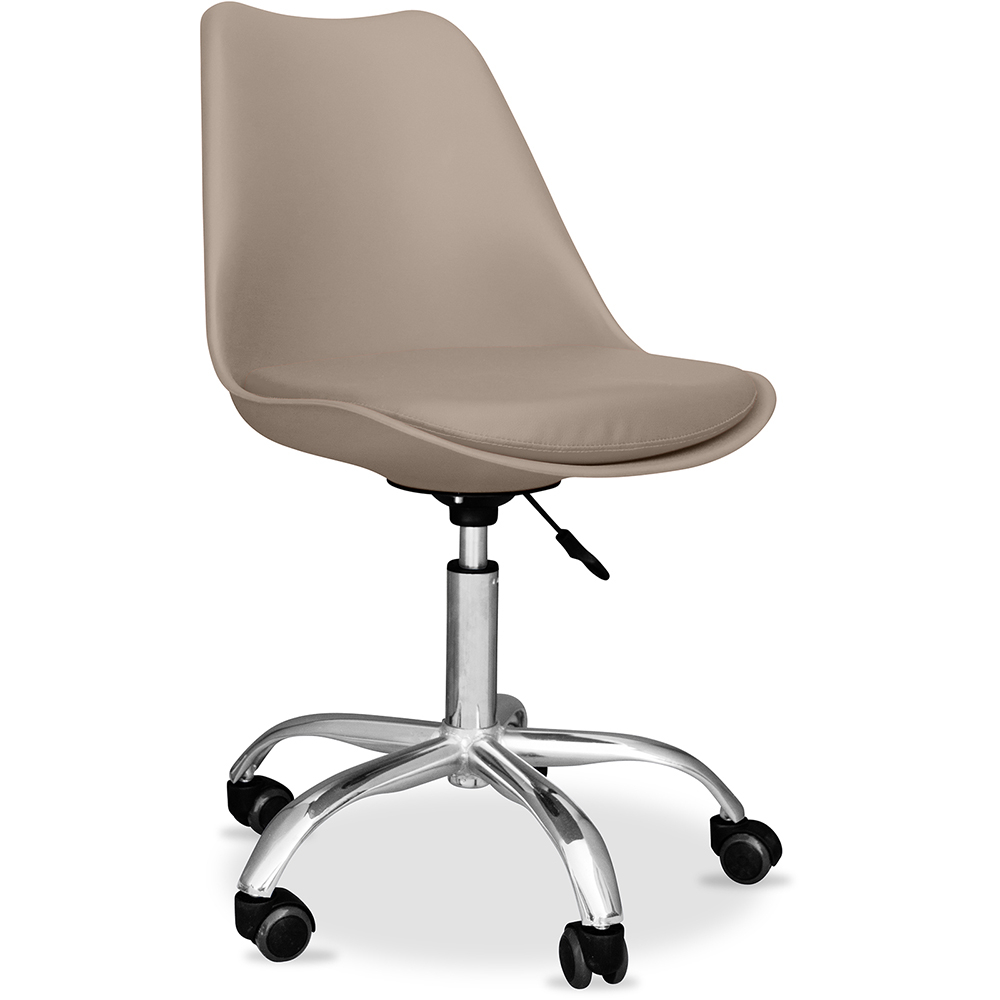  Buy Tulip swivel office chair with wheels Taupe 58487 - in the UK