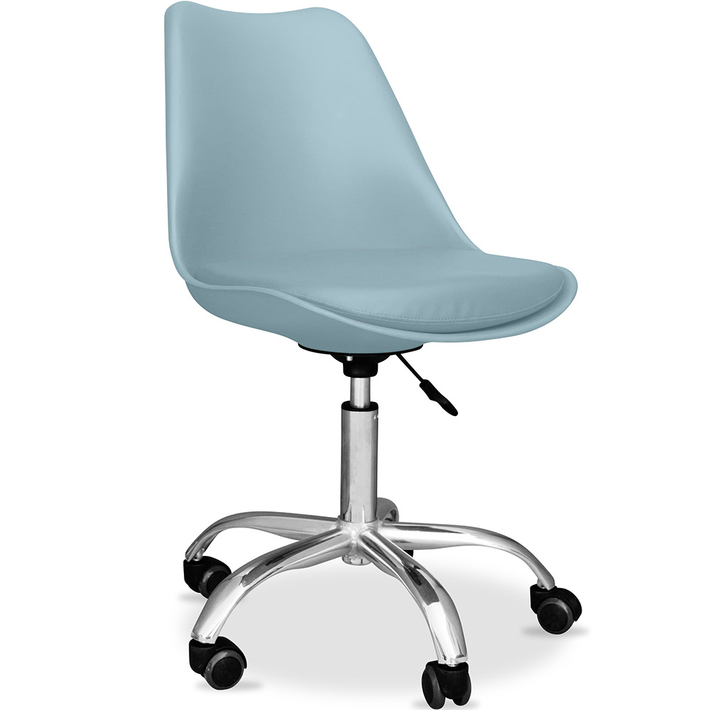  Buy Office Chair with Wheels - Swivel Desk Chair - Tulip Pastel green 58487 - in the UK