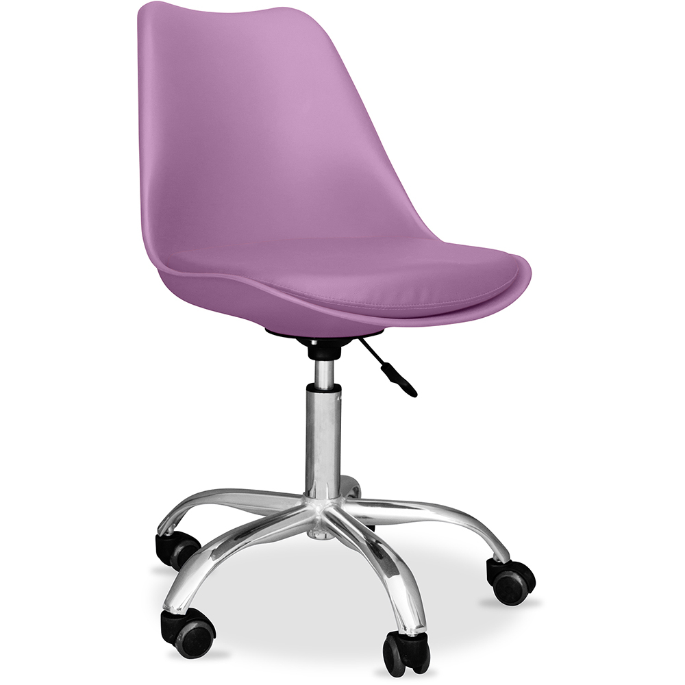  Buy Tulip swivel office chair with wheels Pastel purple 58487 - in the UK
