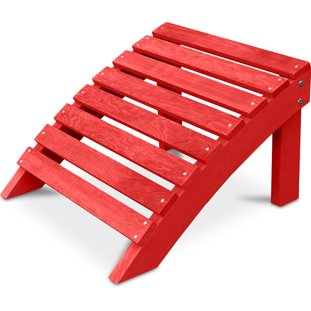 Buy Wooden Footstool for Garden Chair - Alana Red 60006 - in the UK