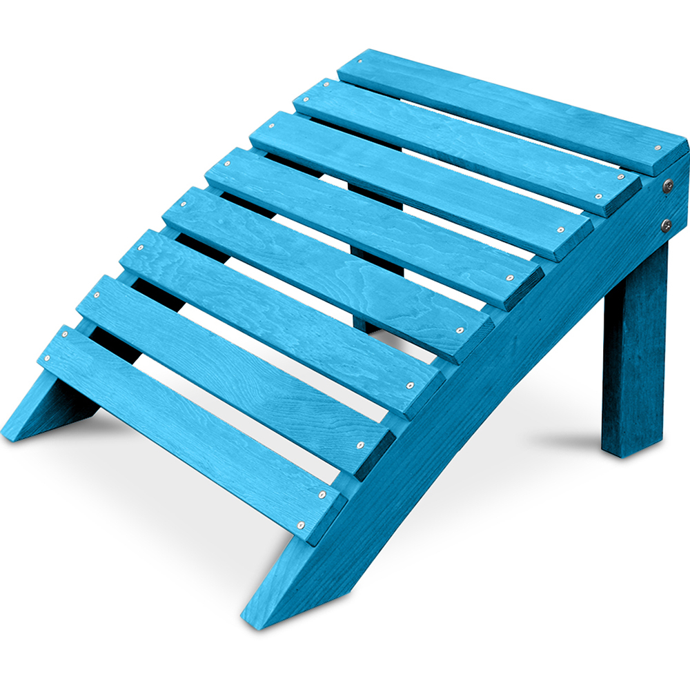  Buy Wooden Footstool for Garden Chair - Alana Turquoise 60006 - in the UK