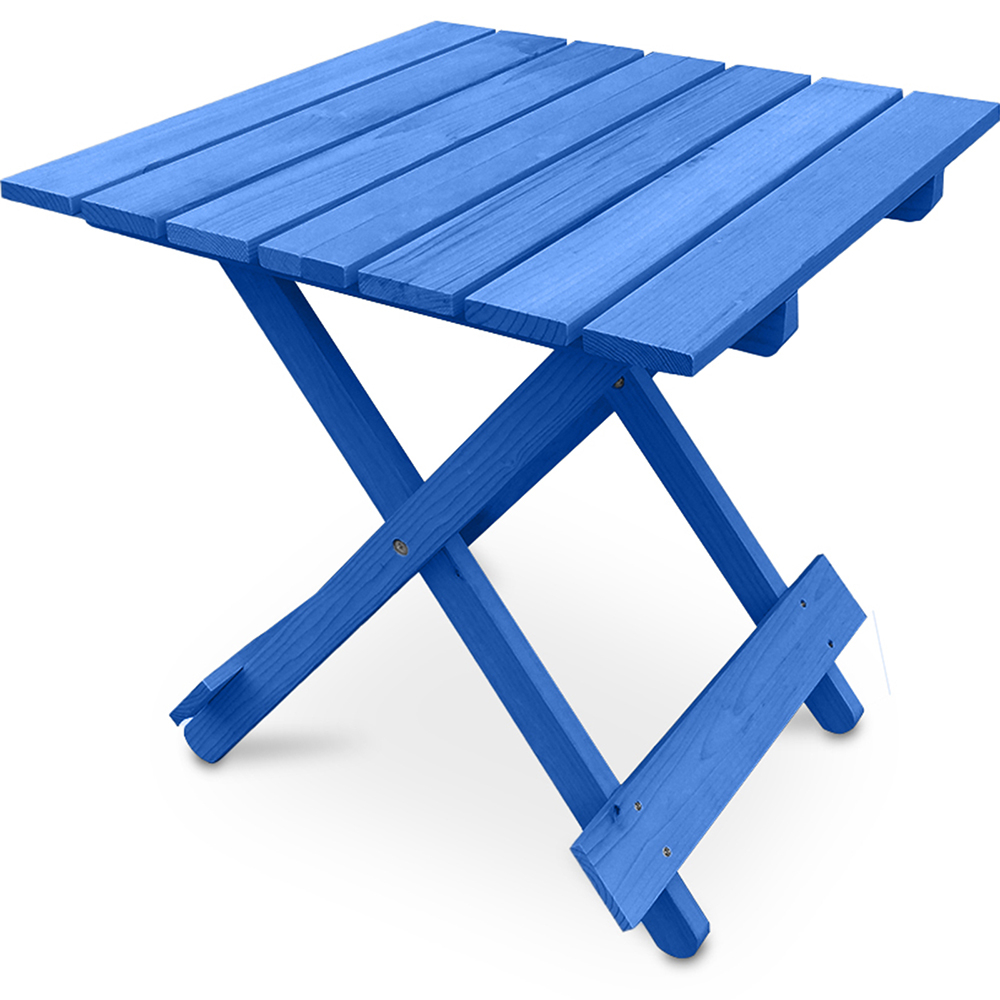  Buy Garden Table - Adirondack Wood Side Table - Alana Blue 60007 - in the UK