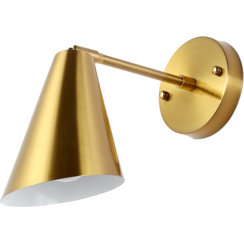  Buy Wall Lamp - Metal Cone - Golden - Livel Gold 60023 - in the UK
