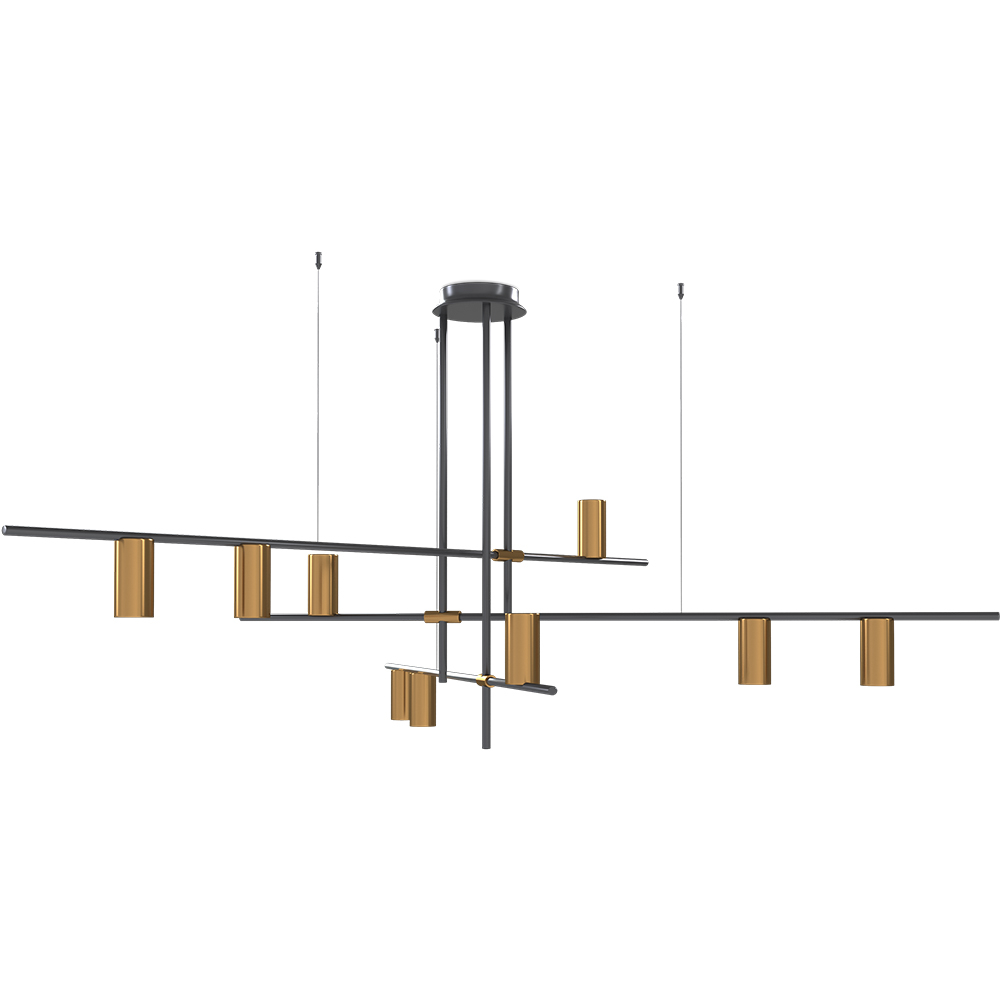  Buy Bar Ceiling Lamp - LED Pendant Lamp - Piper Black 60028 - in the UK
